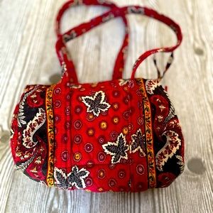 Vera Bradley Vintage Red Coin pattern bag